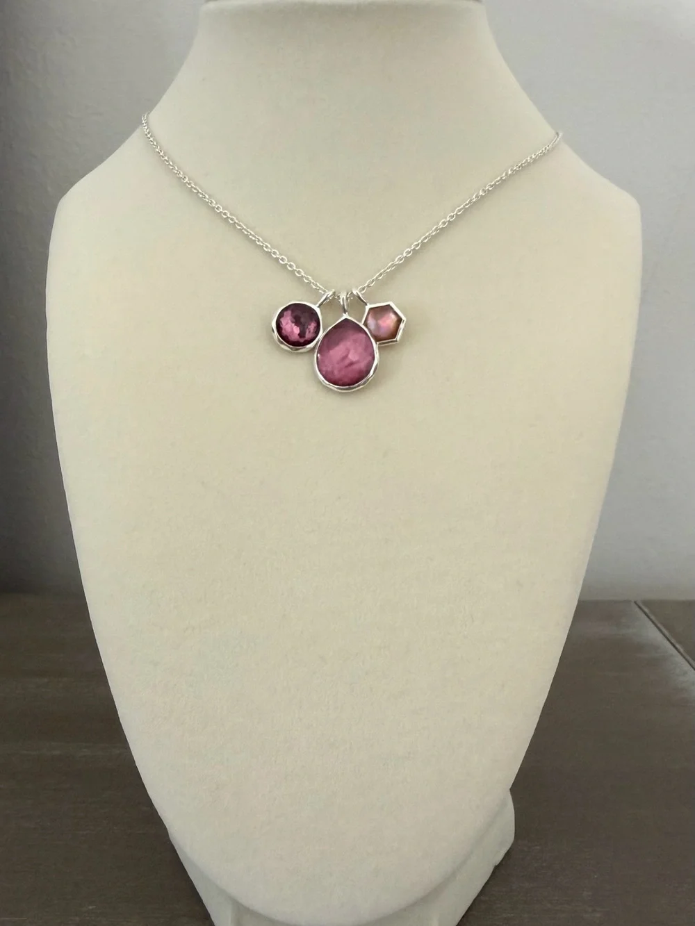IPPOLITA Sterling Silver Wonderland 3-Stone Charm Necklace NWT Authentic